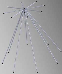 Rendered discone antenna Rendered discone antenna